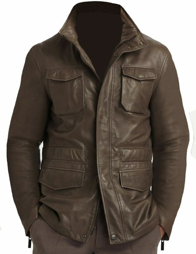 Herren braun lammleder leder - lammleder,