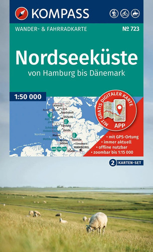Kompass wanderkarten set 723 - kompass,