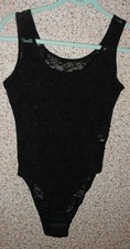 Spitzen-Stretch-Body in Schwarz Gr. 40/42