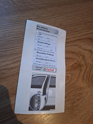 Service aufkleber - vw,