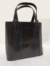 Leder Tasche schwarz
