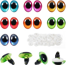 Puppenaugen 28 Stück 9x12 mm