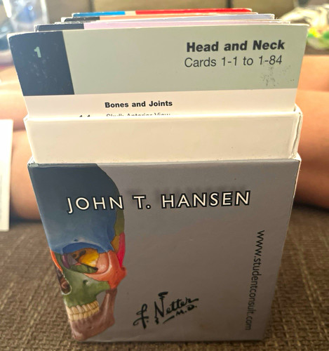 Netter anatomy flash cards - netter's,