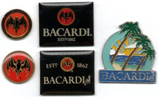 ?Pin-Konvolut 5 Kneipe Bar Spirituosen Pins Bacardi Rum Cuba Ron Rarität