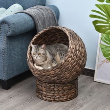 PawHut Rattan Katzenkorb