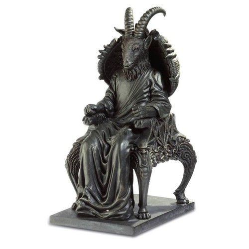 Satan sitzt auf - , thron