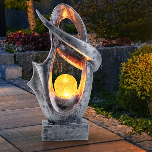 Led solar außen skulptur - led,
