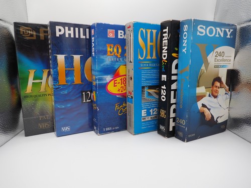 Vhs videokassetten konvolut - vhs,