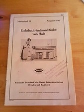 Musterbuch Katalog Eschebach Vewag Küchenmöbel Aufwaschtisch 1930