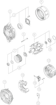 Mahle 353 generator für - mg,