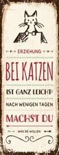 Holzschild 27x10 cm Erziehung