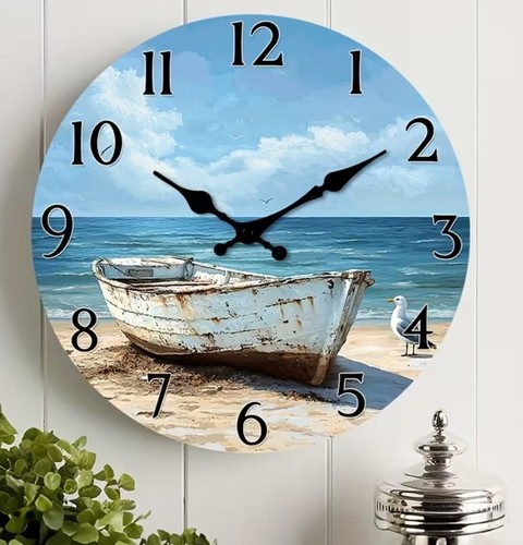 Wanduhr meer strand druck - meer,