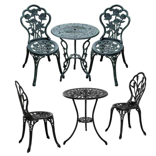 Antik bistroset metall outdoor - bistroset,