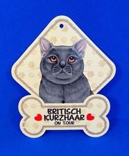 Autoschild KATZE Britisch