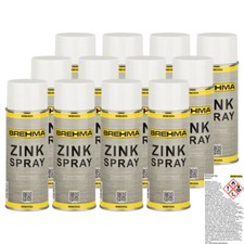 12x BREHMA Zinkspray dunkel