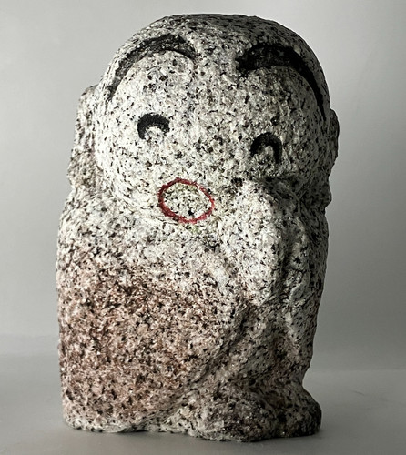 Komische graue gasshou jizo - graue,