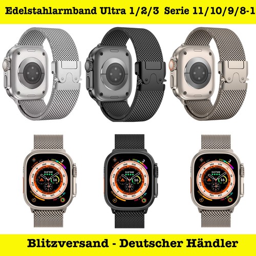 Edelstahl armband milanaise - edelstahl,