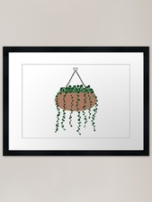 Perlenkette gerahmter