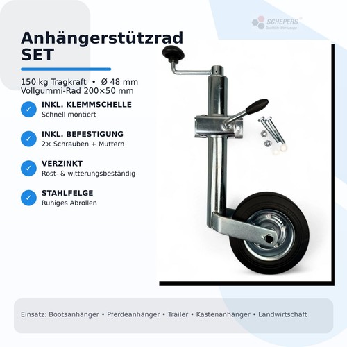 Stützrad bugrad inkl - stützrad,