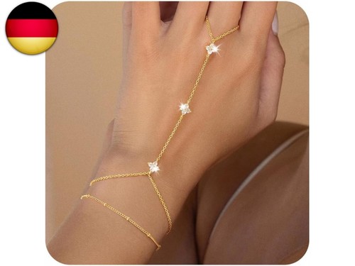 Handkette gold damen - handkette, zartes