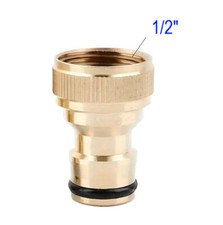 1/2" Fitting weiblich Messing für Gartenschlauch Kupplung Adapter Anschluss
