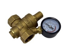 Wasserdruckminderer mit Manometer 1/2 Zoll DN15 Druckregler 16 MPa aus Messing