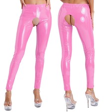 Damen Wetlook Leggings