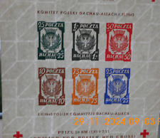 -- Polen  Todeslager Dachau Allach Rotes Kreuz mit WZ Rauten  MNH --