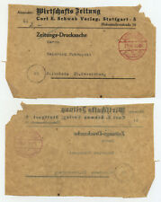 81375 - Streifband-Vorderseite Wirtschafts-Zeitung - Stuttgart 7.11.1946