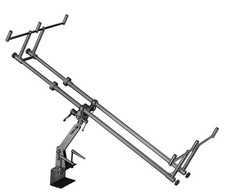 Daiwa Infinity Boat Pod Rod Pod fürs Angeln vom Boot 3er Rod Pod Verstellbar