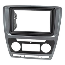 Doppel DIN Radioblende kompatibel mit Skoda Octavia 1Z Klimaautomatik 2004-2009 