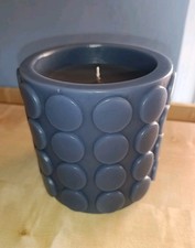 große Kerze ?️ "Pinball" Bamboo von  Rosenthal Home Design rauchblau grau 