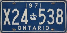 Ontario Kanada Nummernschild