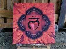 Bild auf Leinwand Wurzelchakra 60cm x 60cm