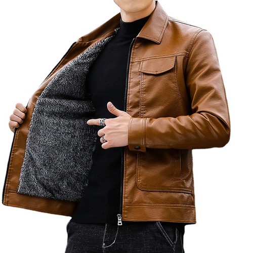 Herren kunstlederjacke thermo - herren,