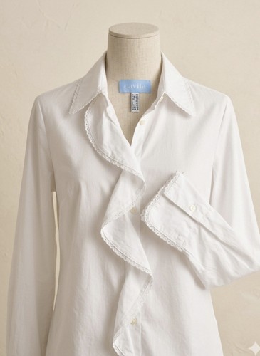 Elegante damenbluse mit spitze - mit,
