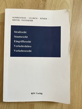 Strafrecht Staatsrech Eingriffsrecht Verkehrslehre Verkehrsrecht Buch Deutsch