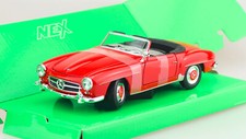 Mercedes 190 SL 1955  rot 1:24 Welly  Modellauto