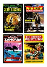 Romanhefte Konvolut BASTEI J.Sinclair, P.Mattek, Prof.Zamorra & KELTER Western