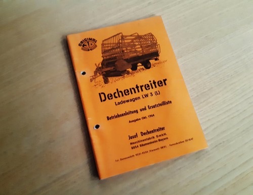 Orig dechentreiter ladewagen - orig.,