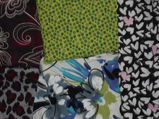 Stoffpaket jersey bunt blumen - stoffpaket,