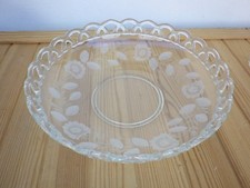 Schalen Servierschalen Obstschale Dose Glas beschliffen verschiedene Teile 