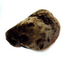 Edler Vintage Damen Pelzmuff Muff Handwärmer * Echter Pelz * mit Tasche