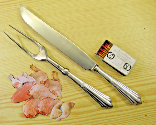 Geflügel tranchierbesteck - gr.,