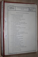 Deutsche Lufthansa 1966 Flugzeugtechnik Elektrotechnik Schulungsunterlagen