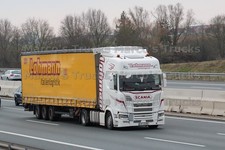 LKW Foto Scania S-series Planensattelzug Deutschland weiß Lohmann Italien #m1pi