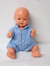 Antike Schildkröt Babypuppe mit Glasaugen und Stimme incl. Kleider um 1960