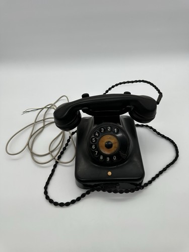 Altes schwarzes telefon - altes,