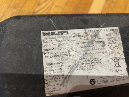 Hilti akku volt - volt, li-ion