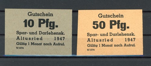 Altusried scheine notgeld - altusried,